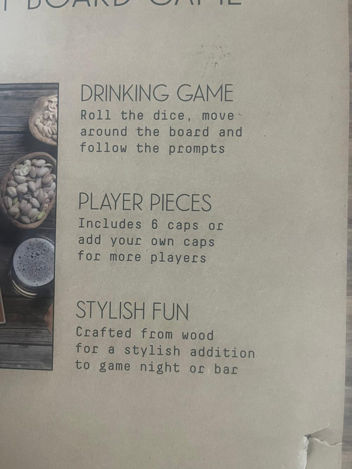 Spinner-based drinking party game for 2–4 players