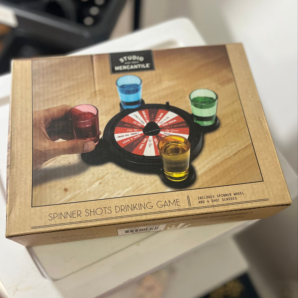 Easy & Fun Spinner Shots Game – 2-4 Players, Brand New