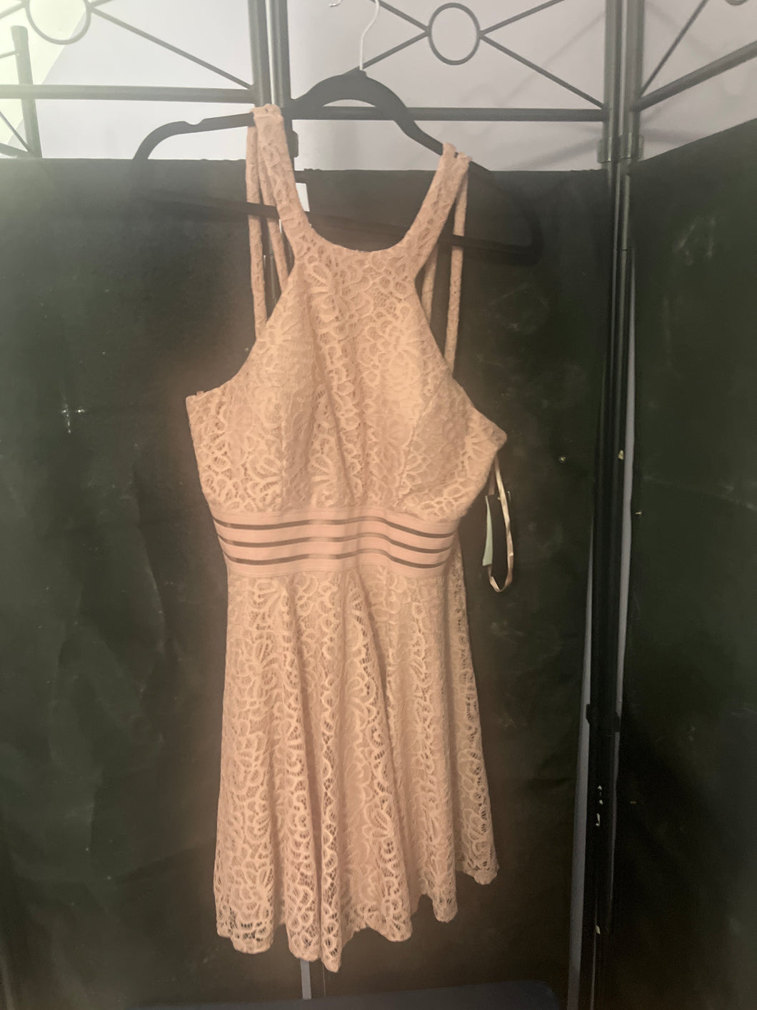 Blush Lace Fit & Flare Dress 🌸