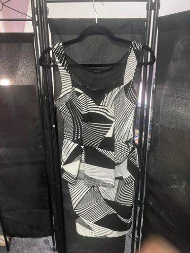 Black Splatter Dress – Modern Abstract Print