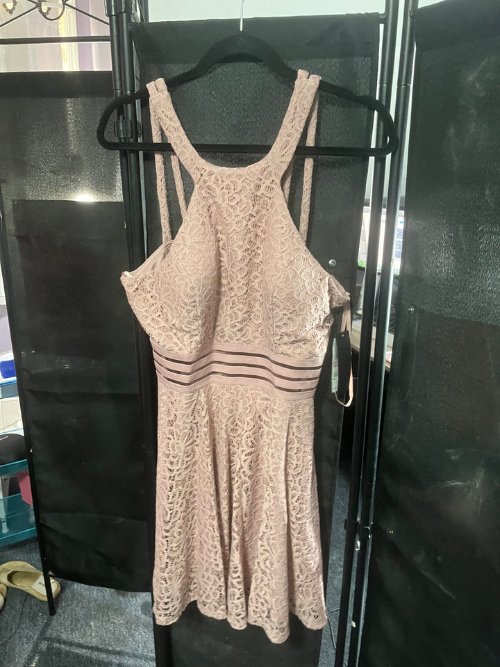 Blush Lace Fit & Flare Dress 🌸