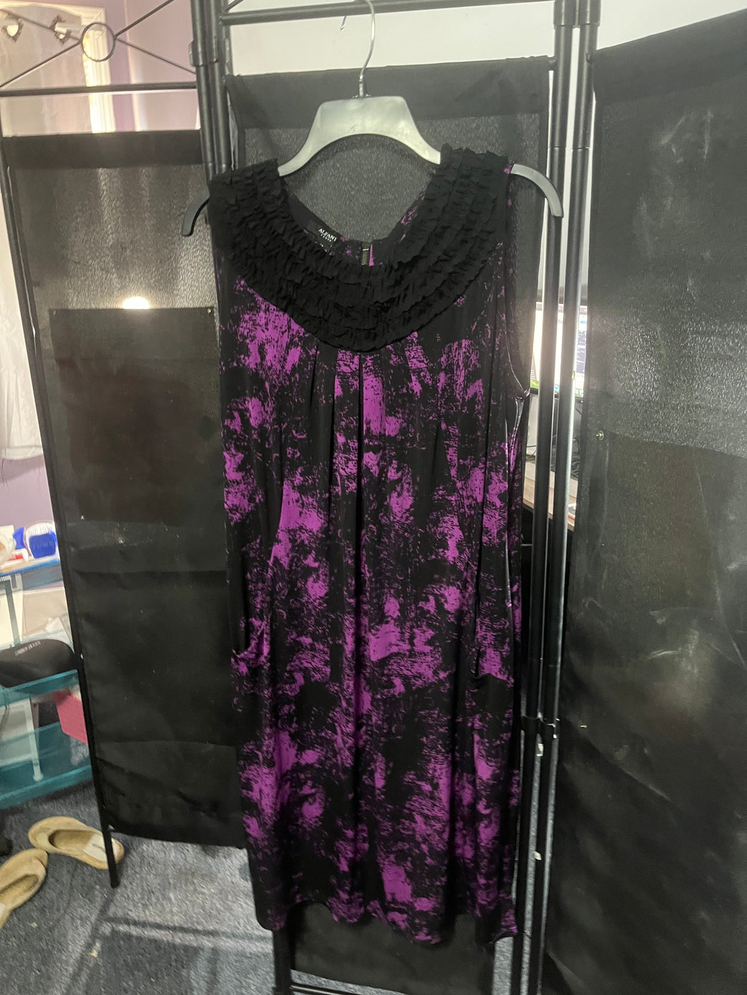 Purple Dress with Ruffles – Stylish